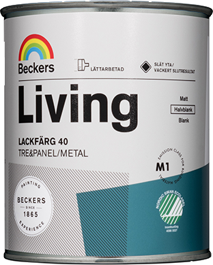 Living Halvblank Lackfärg - Valfri kulör. 0,75 liter.